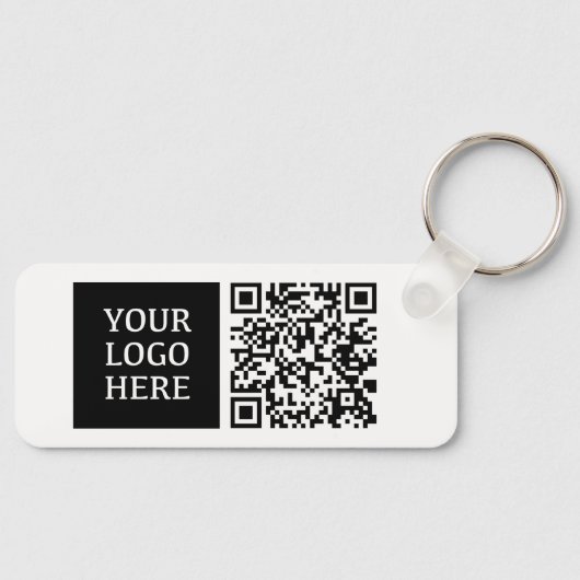 Aangepaste bedrijfslogo QR-code sleutelhanger (Voorkant)