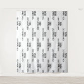 Aangepaste bedrijfslogo step & repeat achtergrond wandkleed (Voorkant)