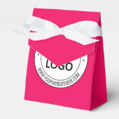 Aangepaste bedrijfslogo tekst favor doosjes jouw k (Voorkant Zijde)