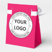 Aangepaste bedrijfslogo tekst favor doosjes jouw k (Achterkant)