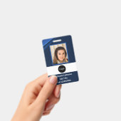 aangepaste bedrijfsmedewerker-ID, foto logo streep Badge (Handheld)