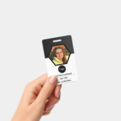 aangepaste bedrijfsmedewerker-ID, foto logo streep Badge (Handheld)