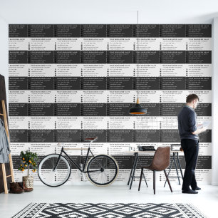 Aangepaste bedrijfsnaam Adres Info Business Behang