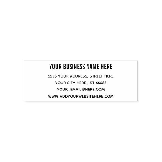 Aangepaste bedrijfsnaam Adres Professional Stempel (Design)