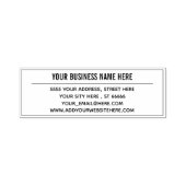 Aangepaste Bedrijfsnaam Adres Zelfinkting Stempel (Design)