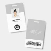 Aangepaste bedrijfsnaam badge (Voor- en achterkant)