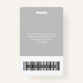 Aangepaste bedrijfsnaam badge (Achterkant)