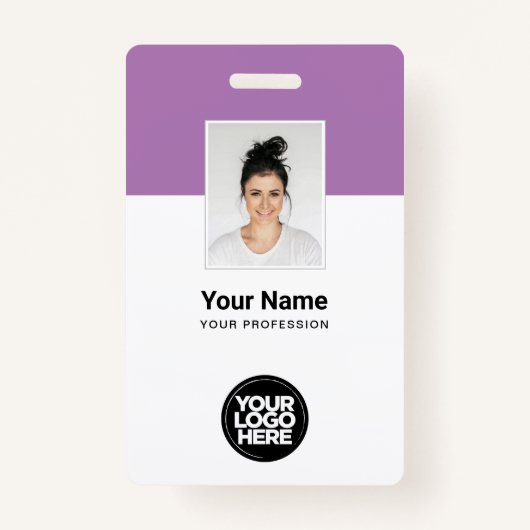 Aangepaste bedrijfsnaam badge (Voorkant)