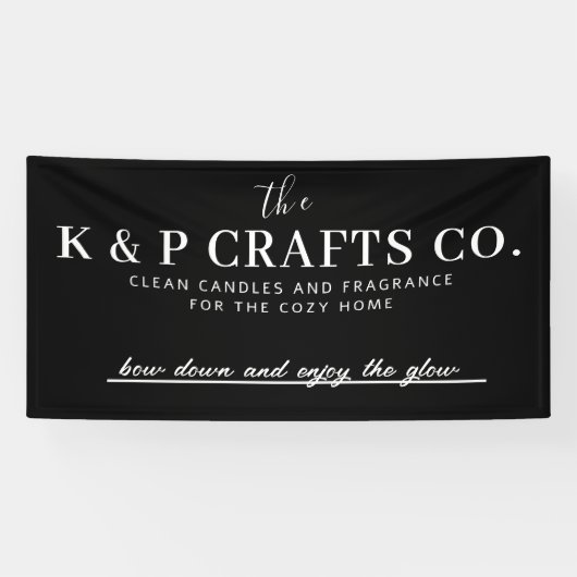 Aangepaste bedrijfsnaam Banner (Horizontaal)