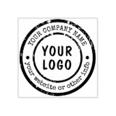 Aangepaste bedrijfsnaam Bedrijfs Logo rubberstempe Rubberstempel (Afrduk)