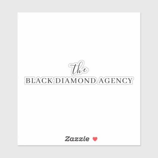 Aangepaste bedrijfsnaam | Bedrijfsmerk Logo Sticker (Vel)