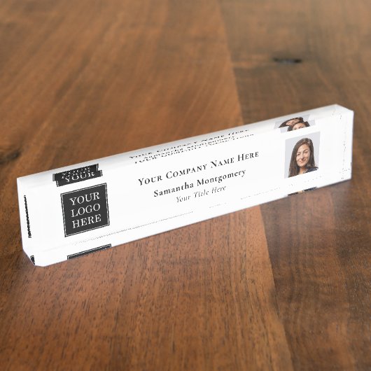 Aangepaste bedrijfsnaam bedrijfsnaam Titel foto Naambordje (Zijkant)