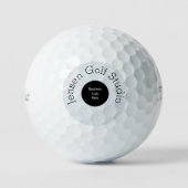 Aangepaste bedrijfsnaam en bedrijfsnaam en Logo Golfballen (Voorkant)