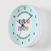 Aangepaste bedrijfsnaam en kleurenklok voor Logo (Hoek)