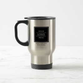Aangepaste bedrijfsnaam en Logo Branded Travel Mug Reisbeker