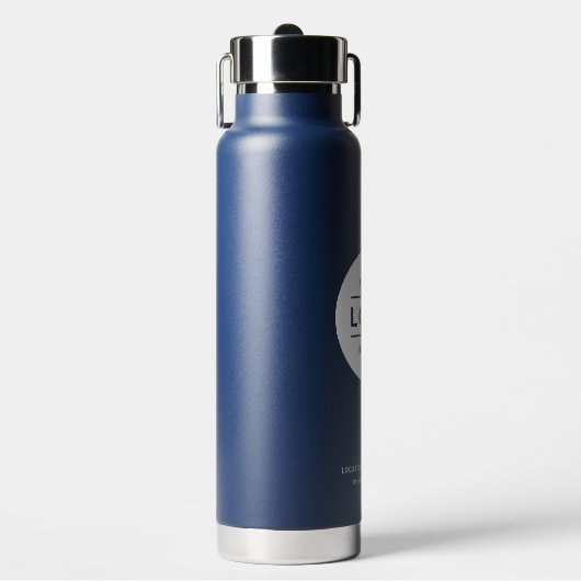 Aangepaste bedrijfsnaam en Logo marinemerk Waterfles (Voorkant)