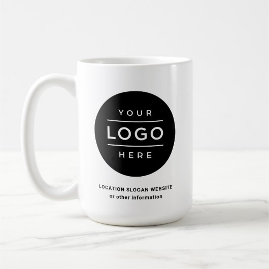 Aangepaste bedrijfsnaam en Logo-merk Koffiemok (Links)