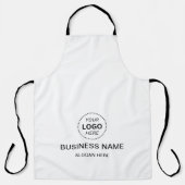 Aangepaste bedrijfsnaam en Logo-Schort Schort (Voorkant)