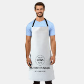 Aangepaste bedrijfsnaam en Logo-Schort Schort (Gedragen)