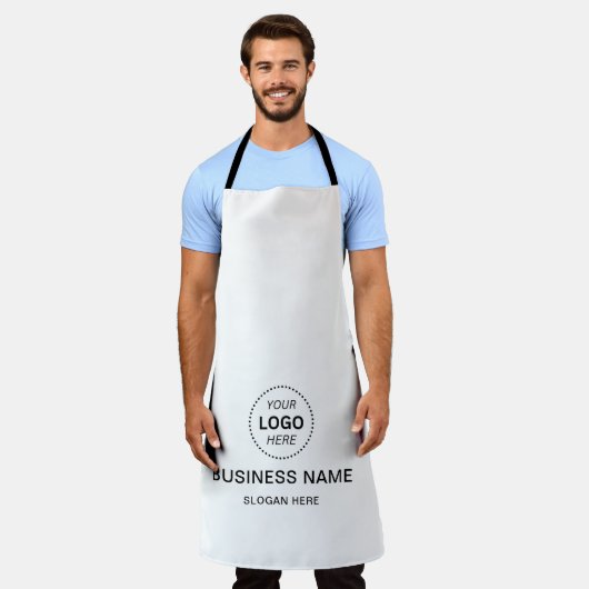 Aangepaste bedrijfsnaam en Logo-Schort Schort (Gedragen)