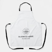 Aangepaste bedrijfsnaam en Logo-Schort Schort (Voorkant)