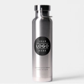 Aangepaste bedrijfsnaam en Logo Silver Branded Waterfles (Links)