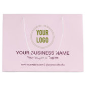 Aangepaste bedrijfsnaam en -Logo voor speciale act Groot Cadeauzakje (Voorkant)