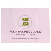 Aangepaste bedrijfsnaam en -Logo voor speciale act Groot Cadeauzakje (Achterkant)