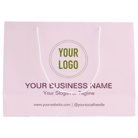 Aangepaste bedrijfsnaam en -Logo voor speciale act Groot Cadeauzakje (Achterkant)