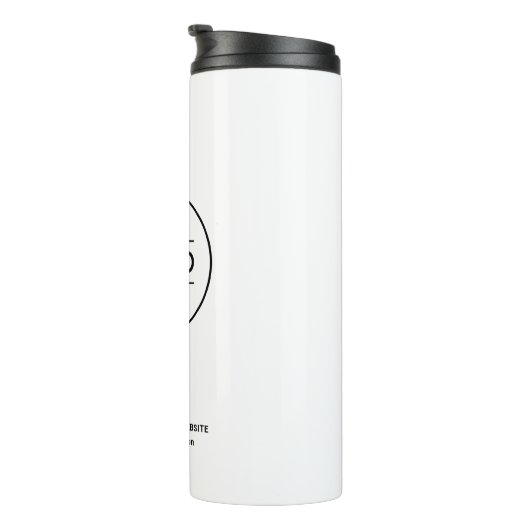 Aangepaste bedrijfsnaam en Logo White-merk Thermosbeker (Geroteerd rechts)