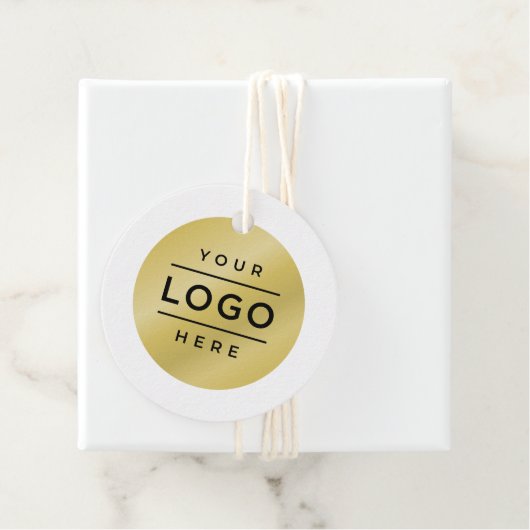 Aangepaste bedrijfsnaam en merk Logo Bedankjes Labels (In situ)