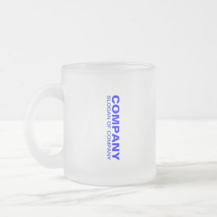 Aangepaste bedrijfsnaam en slagzin Best Branded Matglas Koffiemok