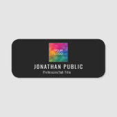 Aangepaste bedrijfsnaam hier naamplaatje (Voorkant)