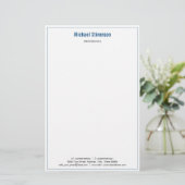 Aangepaste bedrijfsnaam Info adres briefpapier pap (Staand voorkant)