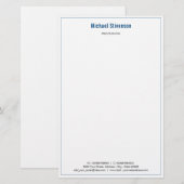 Aangepaste bedrijfsnaam Info adres briefpapier pap (Voorkant / Achterkant)