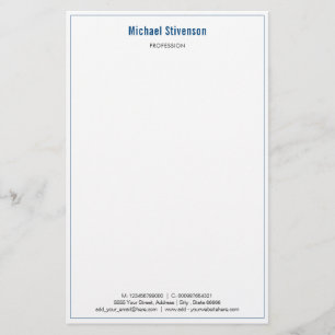 Aangepaste bedrijfsnaam Info Adres Stationery Pape Briefpapier