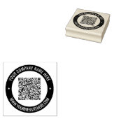 Aangepaste Bedrijfsnaam Info Kleur Ronde Rubber St Rubberstempel (Gestempeld)