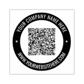 Aangepaste Bedrijfsnaam Info Kleur Ronde Rubber St Rubberstempel (Afrduk)
