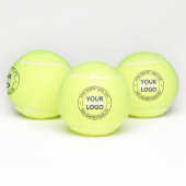 Aangepaste bedrijfsnaam Info Stamp Tennis Balls Tennisballen (Multi)