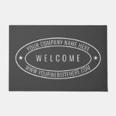 Aangepaste bedrijfsnaam Info Uw Bedrijf Deurmat (Voorkant)