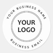 aangepaste bedrijfsnaam-label sticker (Voorkant)