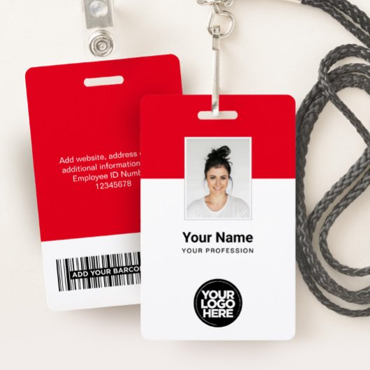 Aangepaste bedrijfsnaam labels voor medewerkers badge