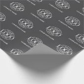 Aangepaste bedrijfsnaam Logo Cadeaupapier (Hoek)