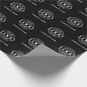 Aangepaste bedrijfsnaam Logo Cadeaupapier (Hoek)