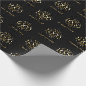 Aangepaste bedrijfsnaam Logo Cadeaupapier (Hoek)