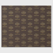 Aangepaste bedrijfsnaam Logo Cadeaupapier (Vlak)