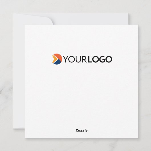 Aangepaste bedrijfsnaam | Logo Eid Mubarak Feestdagenkaart (Achterkant)