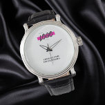 Aangepaste bedrijfsnaam logo horloge<br><div class="desc">personaliseer je logo en bedrijfsnaam. ideaal voor een bedrijfscadeau.</div>