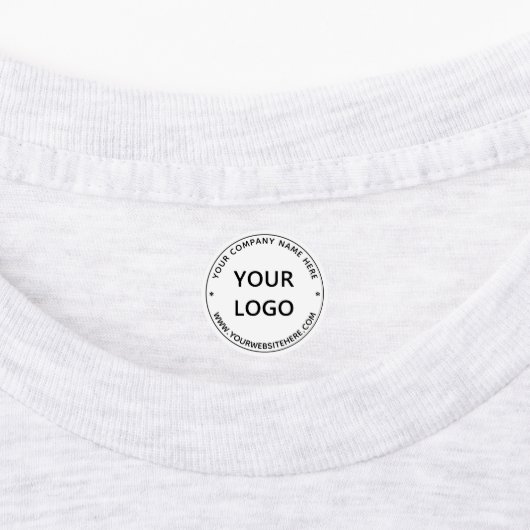 Aangepaste bedrijfsnaam Logo Info Gepersonaliseerd Labels (Aangebracht)