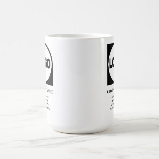 Aangepaste Bedrijfsnaam & Logo Koffiemok (Center)